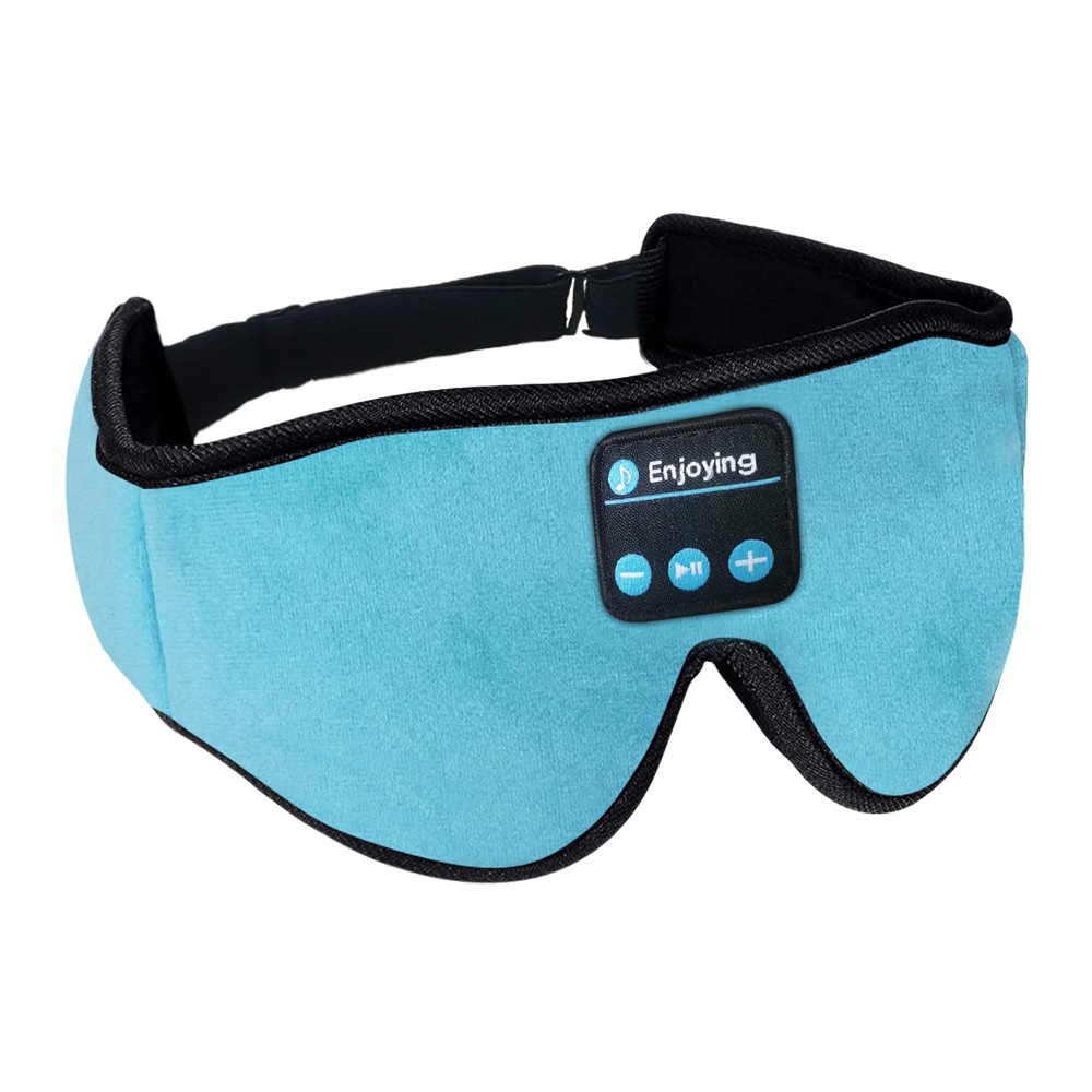 Máscara 3D Bluetooth Sleep Eye Sleep Headphoens Azul