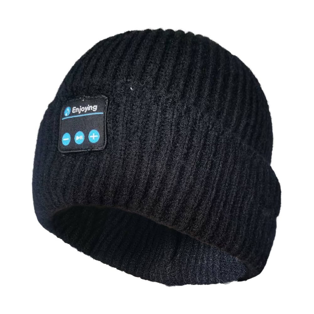 Fones de ouvido Bluetooth Beanie Hat pretos