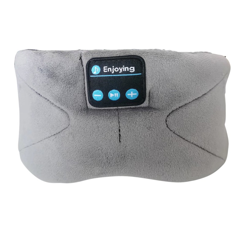 Faixa de cabeça Bluetooth Sleep Eye Mask Fones de ouvido para dormir cinza