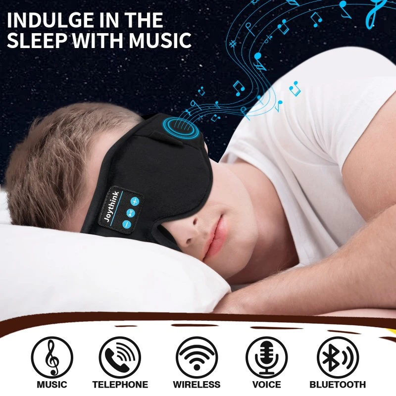 Car Bluetooth Sleep Eye Mask Black
