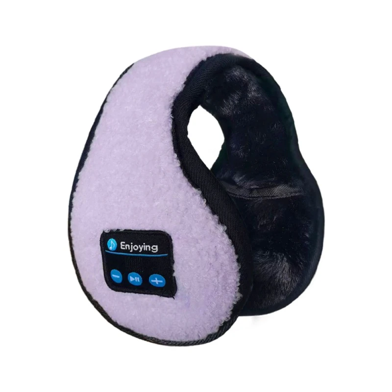 Mufos de orelhas bluetooth ajustáveis ​​roxas