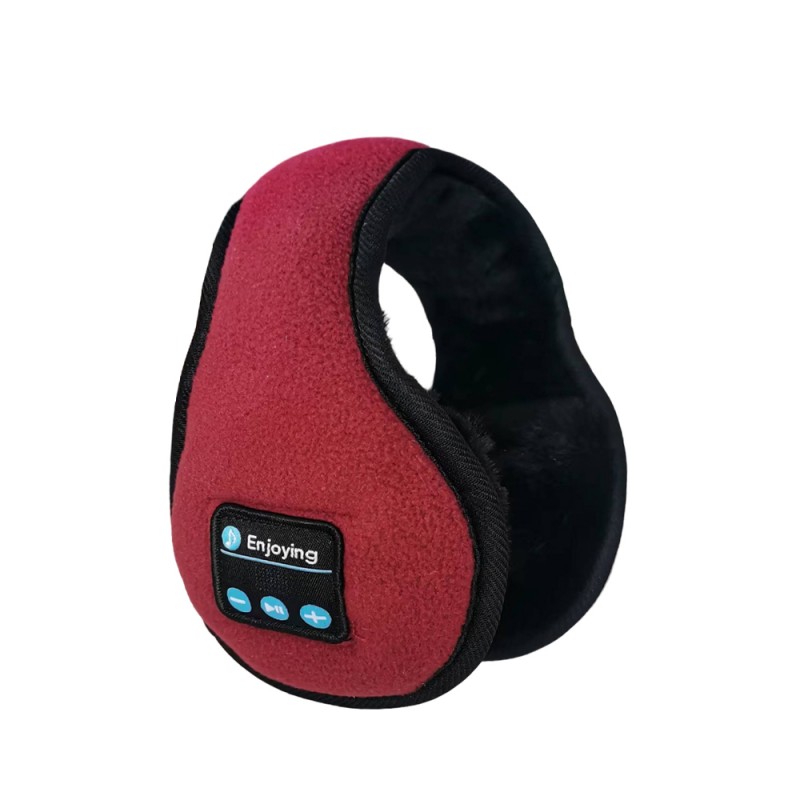 Mini protetores auriculares Bluetooth ajustáveis ​​vermelhos
