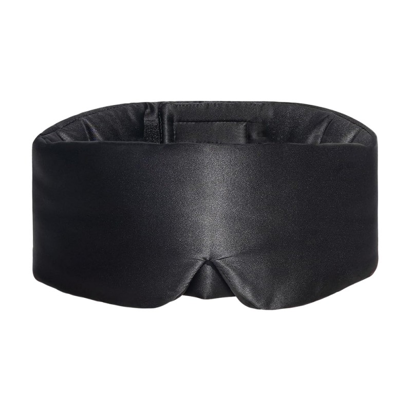 Máscara de seda preto com asas do nariz