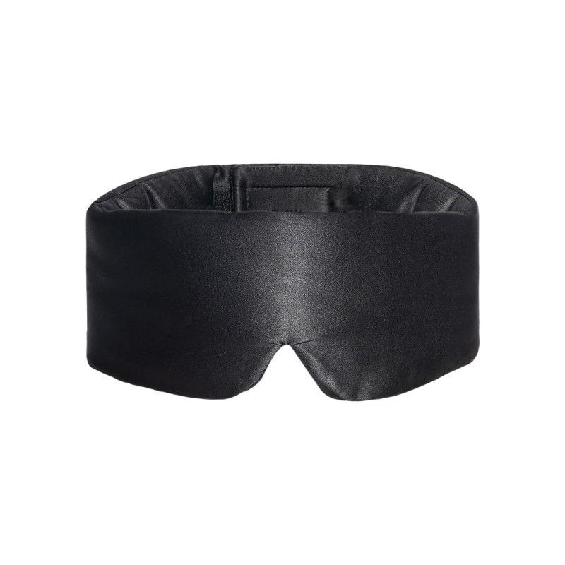 Máscara de olho preto de seda sem nariz